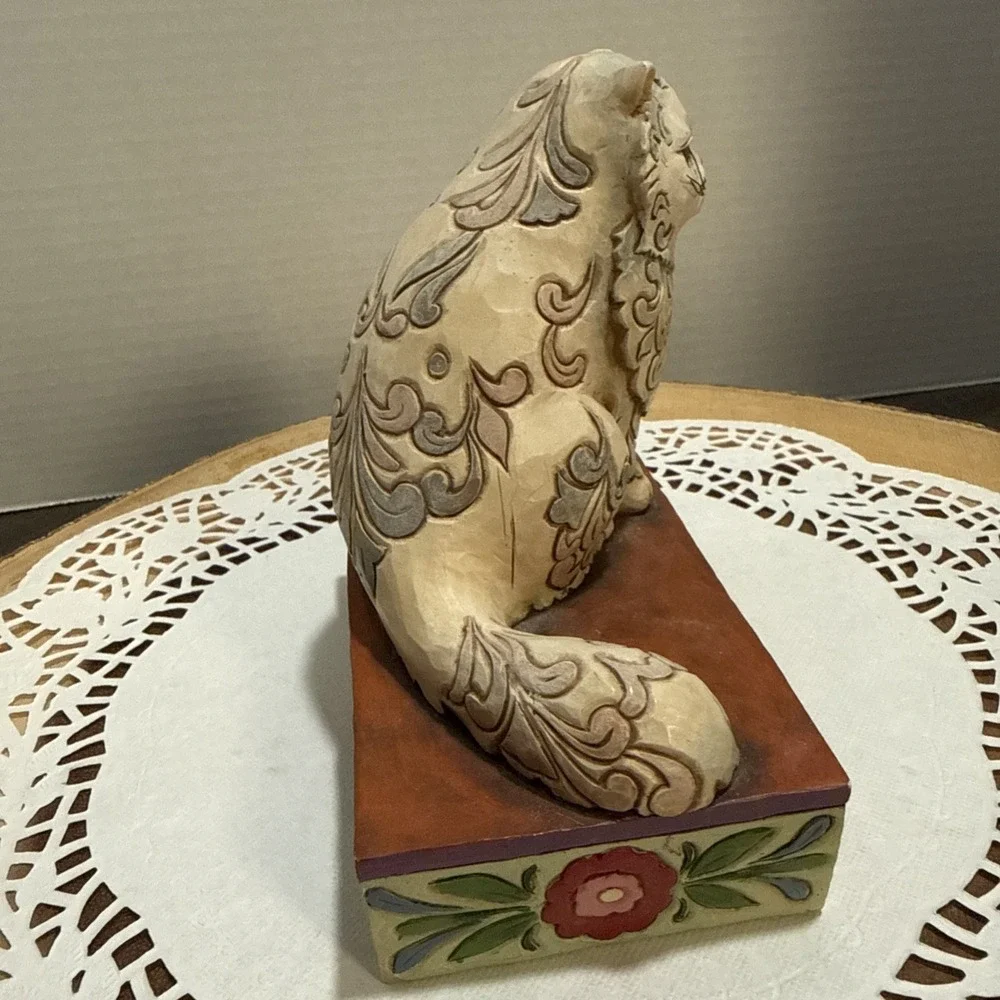 Jim Shore Heartwood Creek Victoria Persian Cat Figurine 4013026 Enesco 2008